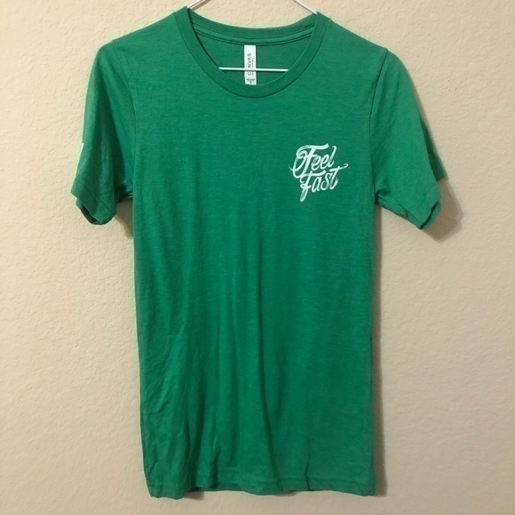 ASICS Shirt Feel Fast Green Short Sleeve Top - Picture 1 of 5